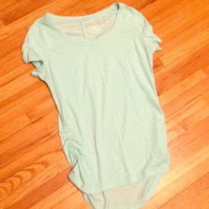 Light blue athletic short sleeve shirt